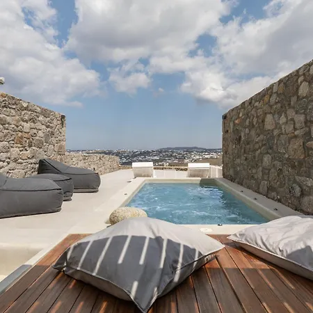 Mykonos Actors Villa 2Bdrs Private Mini- Pool Hydromassage Villa Mykonos Town