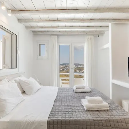 빌라 Mykonos Actors Villa 2Bdrs Private Mini- Pool Hydromassage