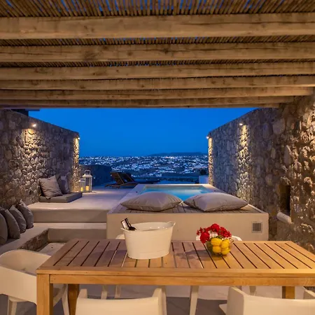 Mykonos Actors Villa 2Bdrs Private Mini- Pool Hydromassage *