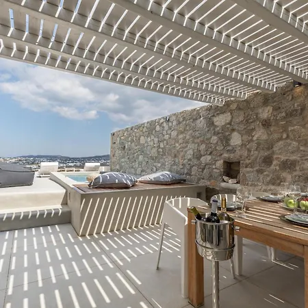 Mykonos Actors Villa 2Bdrs Private Mini- Pool Hydromassage *