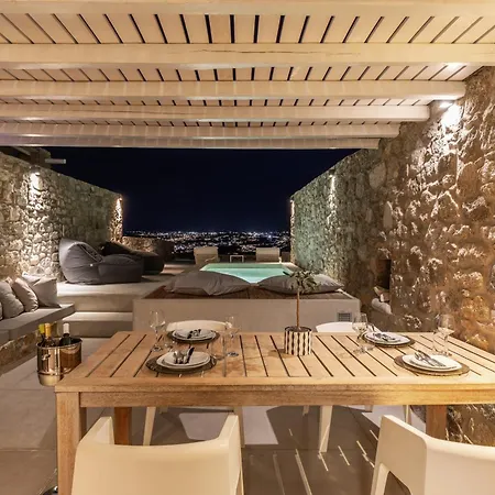 Mykonos Actors Villa 2Bdrs Private Mini- Pool Hydromassage Villa Mykonos Town