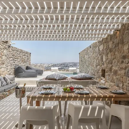 Mykonos Actors Villa 2Bdrs Private Mini- Pool Hydromassage 빌라