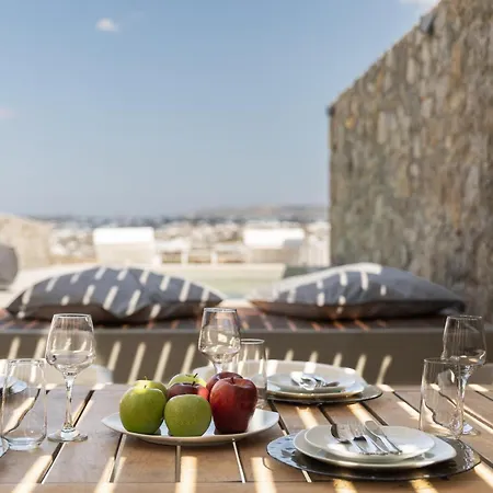 Mykonos Actors Villa 2Bdrs Private Mini- Pool Hydromassage * Mykonos Town