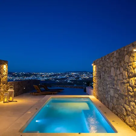 Mykonos Actors Villa 2Bdrs Private Mini- Pool Hydromassage
